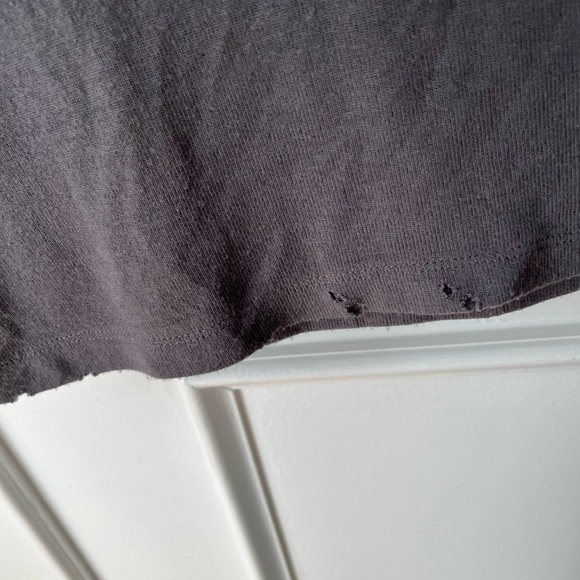 Susanne Karlsson Women’s Grey Distressed Sweater Short Sleeve Tee Size XS - Picture 4 of 8